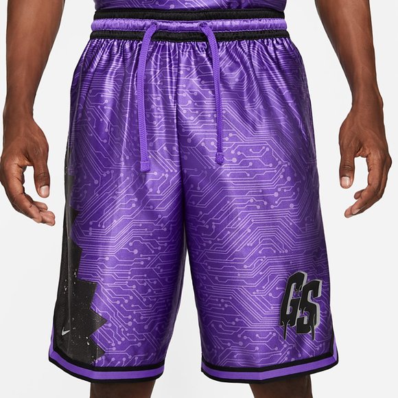 NIKE LEBRON X SPACE JAM GOON SQUAD DRI-FIT BASKETBALL SHORTS Purple DJ3875-560 - Picture 12 of 12